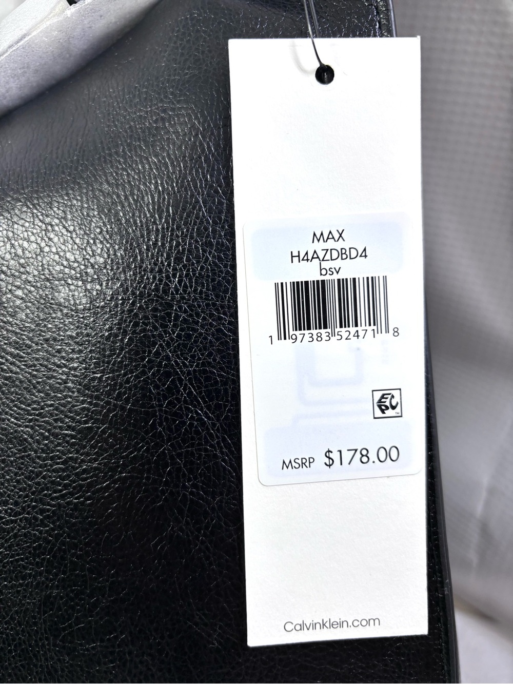 Calvin Klein Women’s Max Top Zip Hobo Sholder Bag. Black/Silver. - Picture 15 of 16